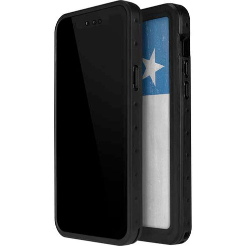 Chile Flag Distressed iPhone 14 Pro Max Waterproof Case
